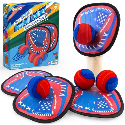 Aywewii Toss and Catch Ball Game - Baseball Glove Style - Toddler Activity Toys for Boys Girls 3 4 5 6-8 Year Old - Birthday Valentines Day Gifts - Kids Outdoor & Indoor Games for Beach Yard Lawn