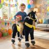 PonyCycle Riding Horse Toys for Boys, Mechanical Black Pony, Age 3-4 view 2