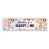 Andaz Press Personalized Sweet One First Birthday Banner, 13 x 47-Inch Rectangular, Multicolored, Polyester Blend, Indoor Use, Unisex, No Additional Components, Wall Mount view 1