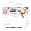 Andaz Press Personalized Sweet One First Birthday Banner, 13 x 47-Inch Rectangular, Multicolored, Polyester Blend, Indoor Use, Unisex, No Additional Components, Wall Mount view 2