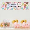 Andaz Press Personalized Sweet One First Birthday Banner, 13 x 47-Inch Rectangular, Multicolored, Polyester Blend, Indoor Use, Unisex, No Additional Components, Wall Mount view 3
