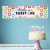 Andaz Press Personalized Sweet One First Birthday Banner, 13 x 47-Inch Rectangular, Multicolored, Polyester Blend, Indoor Use, Unisex, No Additional Components, Wall Mount view 4