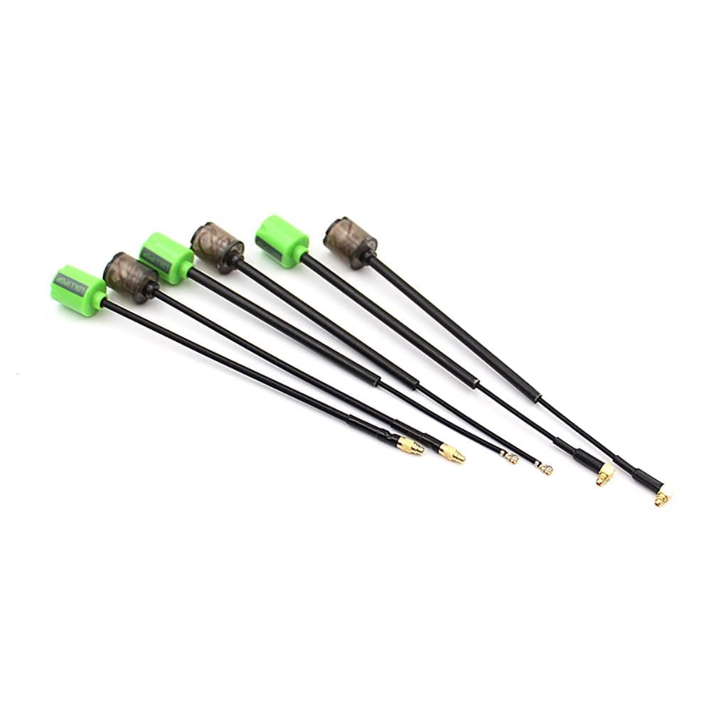 Sparkhobby RHCP/LHCP 5.8G 2.8dBi MINI FPV Antenna SMA/RP-SMA/MMCX-Straight/MMCX-Angle/UFL for RC Transmitter Receiver Drones DIY(R 60mm MMCX-A Green)