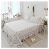 ADovz Luxury Princess Style 100% Cotton Bedding Set Ruffles Duvet Cover Black Dot Flat Pillowcases 4pcs,Bed Sheets, FH-762 view 4