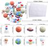 Ephlyn 24Pcs Outer Space Cupcake Toppers Planet Rocket Spaceship Trip to the Moon Star Cupcake Picks Solar System Galaxy Universe Planets Birthday Cupcake Decorations Party Supplies view 2
