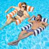 2 Pack Inflatable Pool Floats 4-in-1 Pool Hammock with Bottom Mesh 3 Tubes Inflatable Hammock for Adults,Portable Floating Chair Bed for Travel, Swimming Pool Hot Tub view 1