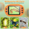 1000X Handheld Microscope for Kids 4K 2.0" Screen Rechargeable Mini Pocket Digital Microscopes w/Slides Kit Portable Edu Gift Age 4-6 8-12 Children Students view 2