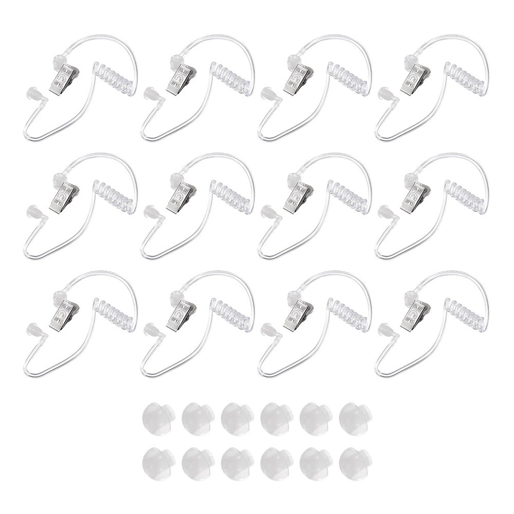 MECCANIXITY Pack of 12 Ear Piece Headset Earpiece Earpiece Costume Prop