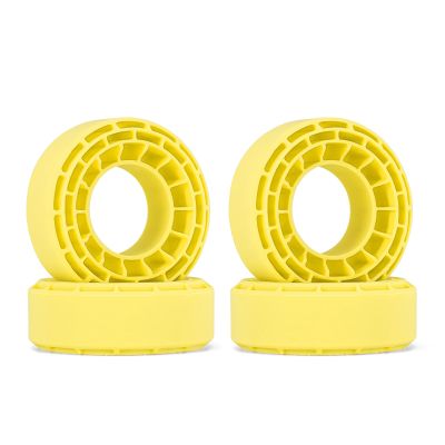 INJORA 4pcs Silicone Rubber Inserts for 56-58mm*22-24mm 1.0" Tires(1056)(Yellow)