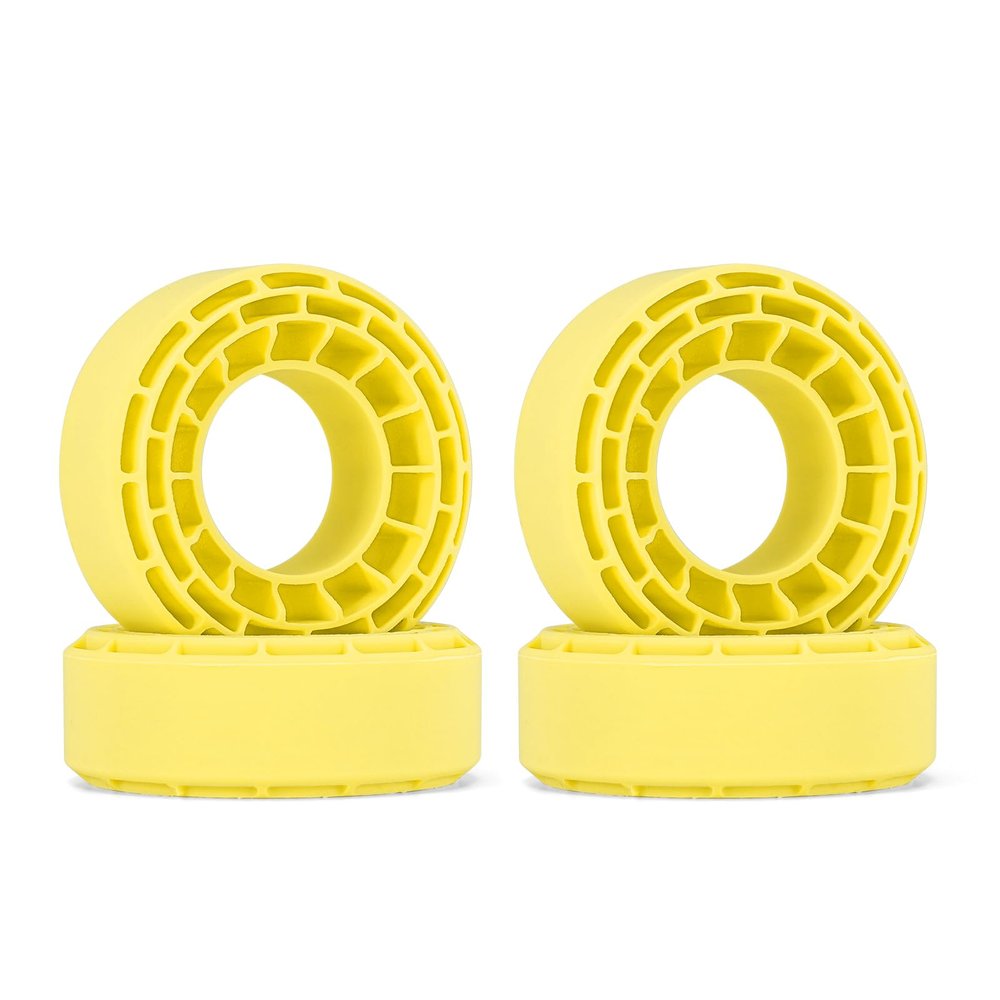 INJORA 4pcs Silicone Rubber Inserts for 56-58mm*22-24mm 1.0" Tires(1056)(Yellow)