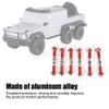 6 pcs Adjustable Servo Links Tie Rod Set for RC Car 1/10 Tourning Car 47mm Accessories Made of Aluminum Alloy Excellent Precision Strong and Serviceable (Red) view 2
