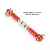 6 pcs Adjustable Servo Links Tie Rod Set for RC Car 1/10 Tourning Car 47mm Accessories Made of Aluminum Alloy Excellent Precision Strong and Serviceable (Red) view 3