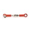6 pcs Adjustable Servo Links Tie Rod Set for RC Car 1/10 Tourning Car 47mm Accessories Made of Aluminum Alloy Excellent Precision Strong and Serviceable (Red) view 4