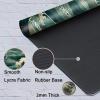 JANENFNA for TCG Playmat with Magic Zones 24 x 14 inches Mousepad Compatible for MTG for TCG Trading Card Game Play Mats Smooth Rubber Surface Play Mat, Green Wave view 4