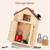 Woodtoe Montessori Screwdriver Board with Lock and Key Toy, Wooden Montessori Toys for Kids 3 4 5 Year Old, Toddler Fine Motor Skills STEM Toy, Preschool Sensory Learning Birthday Gifts for Boys Girls view 3