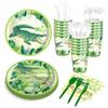 116 Ps Crocodile Party Supplies 16 Guests Crocodile Party Decorations Including Crocodiles Partys Paper Plates Dinner Plates Napkins Cups Set view 1