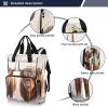 Jihqo Diaper Bag Backpack Highland Cows Travel Diaper Bags for Women, 10L Functional Baby Changing Bag with Insulted Pockets, Stroller Straps view 2