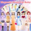 Magnetic Dress Up Dolls, Magnetic Doll Dress Up Kits Magnetic Paper Dolls Pretend Play Set for Girls Ages 4 Years and Up Kids Travel Activities Road Trip Car Ride Interactive Learning Imagine Gift view 2