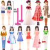 Magnetic Dress Up Dolls, Magnetic Doll Dress Up Kits Magnetic Paper Dolls Pretend Play Set for Girls Ages 4 Years and Up Kids Travel Activities Road Trip Car Ride Interactive Learning Imagine Gift view 4