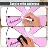 12 Inch Spinning Prize Wheel, 10 Slots Tabletop Fortune Wheel Spinner with Stand Raffle Roulette with Dry Erase & Markers for Carnivals, Trade Shows, Holiday Activities, Game (Pink+White) view 4