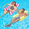 2 Pack Inflatable Pool Floats 4-in-1 Pool Hammock with Bottom Mesh 3 Tubes Inflatable Hammock for Adults,Portable Floating Chair Bed for Travel, Swimming Pool Hot Tub view 1