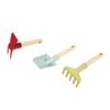 Theo Klein 7681 Garden Tool I Includes Hand Shovel, Rake and Double Hoe with Short Wooden Handle I Recycled Plastic I FSCTM Certified Wood (FSCTM C188230) I Toy for Children from 3 Years view 1