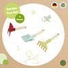Theo Klein 7681 Garden Tool I Includes Hand Shovel, Rake and Double Hoe with Short Wooden Handle I Recycled Plastic I FSCTM Certified Wood (FSCTM C188230) I Toy for Children from 3 Years view 4
