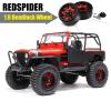 1.9 Beadlock wheels aluminium alloy1.9 wheels Three color and style options available for 1:10 RC Crawler Axial SCX10 SCX10 II TRX4 RC4WD D904pcs (Red) view 4