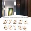 124Pcs Wooden Letters,Wooden English Letter Shape Chips Decoration Wood Pieces Exquisite Home Decor DIY Crafts Wall Decor for Living Room view 3