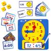 WISE HEDGEHOG Kids Learning Time Activity Game Set, 53 Piece Set, Interactive Play, 4 Fun Time Based Games, Teaching Clock Kids Learn Time Fast, 3 Levels of Difficulty view 1