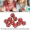 12 Sided Dice Dice for Teaching,40pcs Polyhedral Dice Clear Numbers Prevent Oxidation 12 Sided Dice Set for Game Teaching (Red) view 3