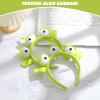 Pumnao Three-eyed Alien Monster Toy Headband Cute Plush Headband Headwear for Themed Party Girls and Kids (2 Pcs) view 3