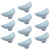 10PCS Door Knobs Wardrobe Handles Ceramics Handle Decorative Cabinet Door Handle Moon Shape Pull Cupboard Pull Handles for Children's Room Bedroom Furniture Closet Drawer Handle view 1