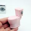 1/12 Dollhouse Simulated Flushing Toilet with Flushing Sound Dollhouse Bathroom Furniture Decoration Dolls House Accessories view 1
