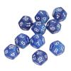 12 Sided Dice Dice for Teaching,40pcs Polyhedral Dice Clear Numbers Prevent Oxidation 12 Sided Dice Set for Game Teaching (Blue) view 2