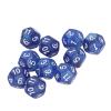 12 Sided Dice Dice for Teaching,40pcs Polyhedral Dice Clear Numbers Prevent Oxidation 12 Sided Dice Set for Game Teaching (Blue) view 3