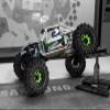 1.9 Beadlock wheels aluminium alloy1.9 wheels Three color and style options available for 1:10 RC Crawler Axial SCX10 SCX10 II TRX4 RC4WD D904pcs (Green) view 4