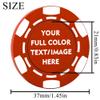 ToysCentral Basics 100-1000 Custom Poker Chips,Imprint Your Own Personal Logo, Text and Image (Style 1) view 2