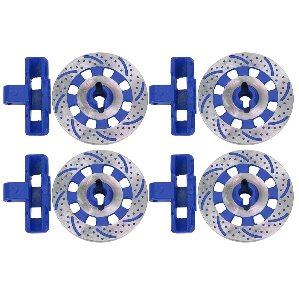 Pilipane Metal Hex Wheel Hub Brake Disc Caliper Disc RC Accessories for UDR 1/7 RC Car (Blue)