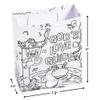 7 1/4" x 9" Color Your Own Medium Jungle VBS Paper Take Home Bags - 12 Piece, Vacation Bible School 2024 view 2