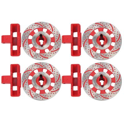 Pilipane Metal Hex Wheel Hub Brake Disc Caliper Disc RC Accessories for UDR 1/7 RC Car (red)