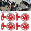 Pilipane Metal Hex Wheel Hub Brake Disc Caliper Disc RC Accessories for UDR 1/7 RC Car (red) view 2