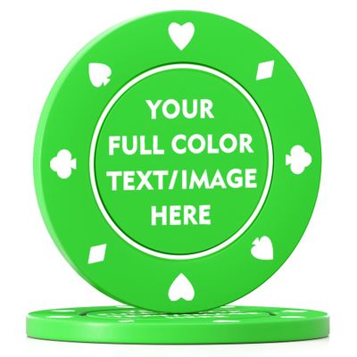 Generic 100-1000 Custom Poker Chips,Imprint Your Own Personal Logo, Text and Image (Style 14)