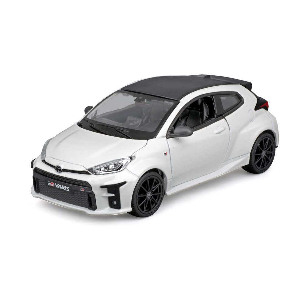 Maisto 2021 Toyota GR Yaris White with Carbon Top Special Edition Series 1/24 Diecast Model Car