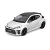 Maisto 2021 Toyota GR Yaris White with Carbon Top Special Edition Series 1/24 Diecast Model Car view 1