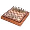 AMEROUS Wooden Chess Board Set with Pieces Storage for Adults Kids, 12.5 Inch Chess Set with Metal Pieces, Unique Chess Game for Tournament Professional Beginner view 3