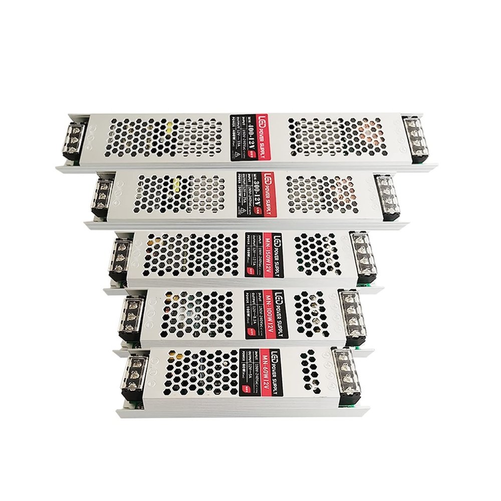 PGMTDEFXJO 220V to 12V Project LED Driver Ultra-Thin LED Power Supply 60W150W400W for Advertising Light Box Light Strip (Color : Project Dc12v 400w)