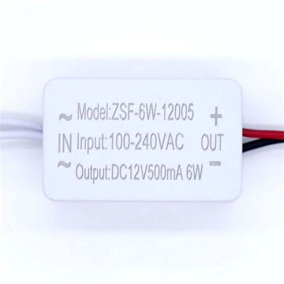 PGMTDEFXJO DC12V LED Driver AC220V 12W 18W 24W 36W 48W 60W for LED Power Supply Constant Current Voltage 12V Control Lighting (Color : 12v 0.5a 6w, Size : AC220V)
