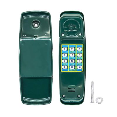 Amagogo Pretend Phone Toys Kids Climbing Frame Accessories Our Toy Telephone Kids Playground Telephone Pirate Wheel Game Outdoor Equipment Game Playground Pho, Green