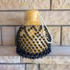Black Beaded Gourd Shekere Instrument, Latin Agbe Instrument, Rhythm Instrument, Percussion Instruments, Gift for Mom view 2